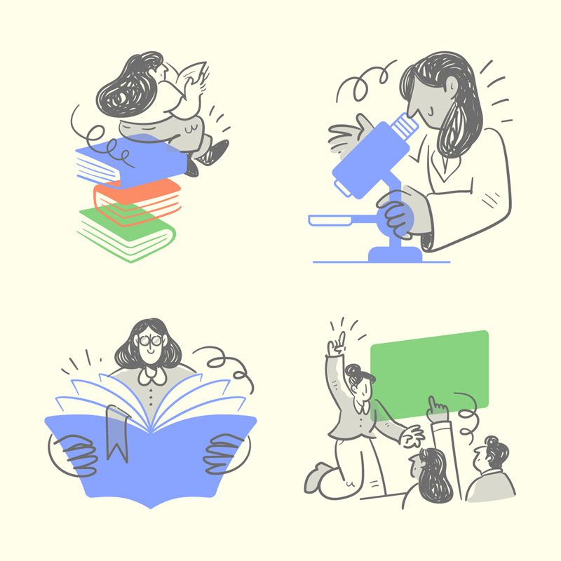 Hannah Education Illustrations illustration pack thumbnail